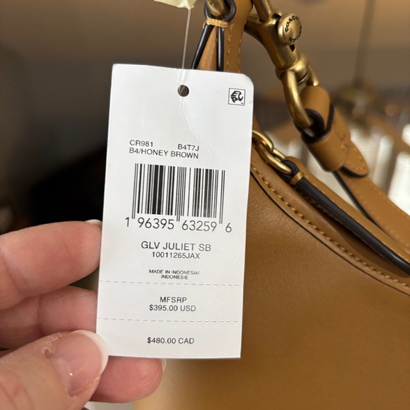 NWT Coach Juliet 30 Shoulder Bag- Honey Brown - Picture 10 of 10